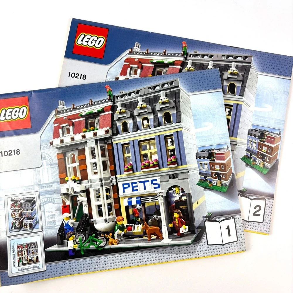 Lego Creator Expert Pet Shop 10218 Instruction Manuals Books‎ 1 & 2 Only Modular